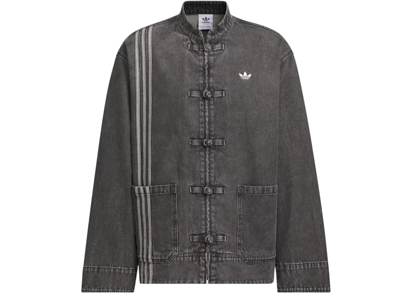 Мужская куртка оверсайз с джинсовой отделкой Jacket (Asia Sizing) Adidas, Medium Black Denim