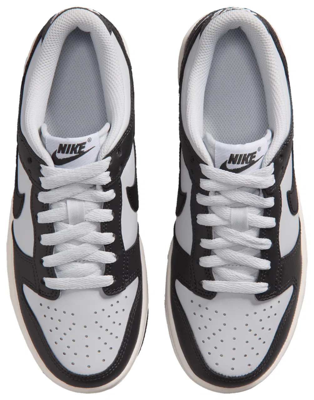 Детские кроссовки для мальчиков с кожаным верхом Nike Dunk Low RP, Black Off Noir Phantom — фото 4