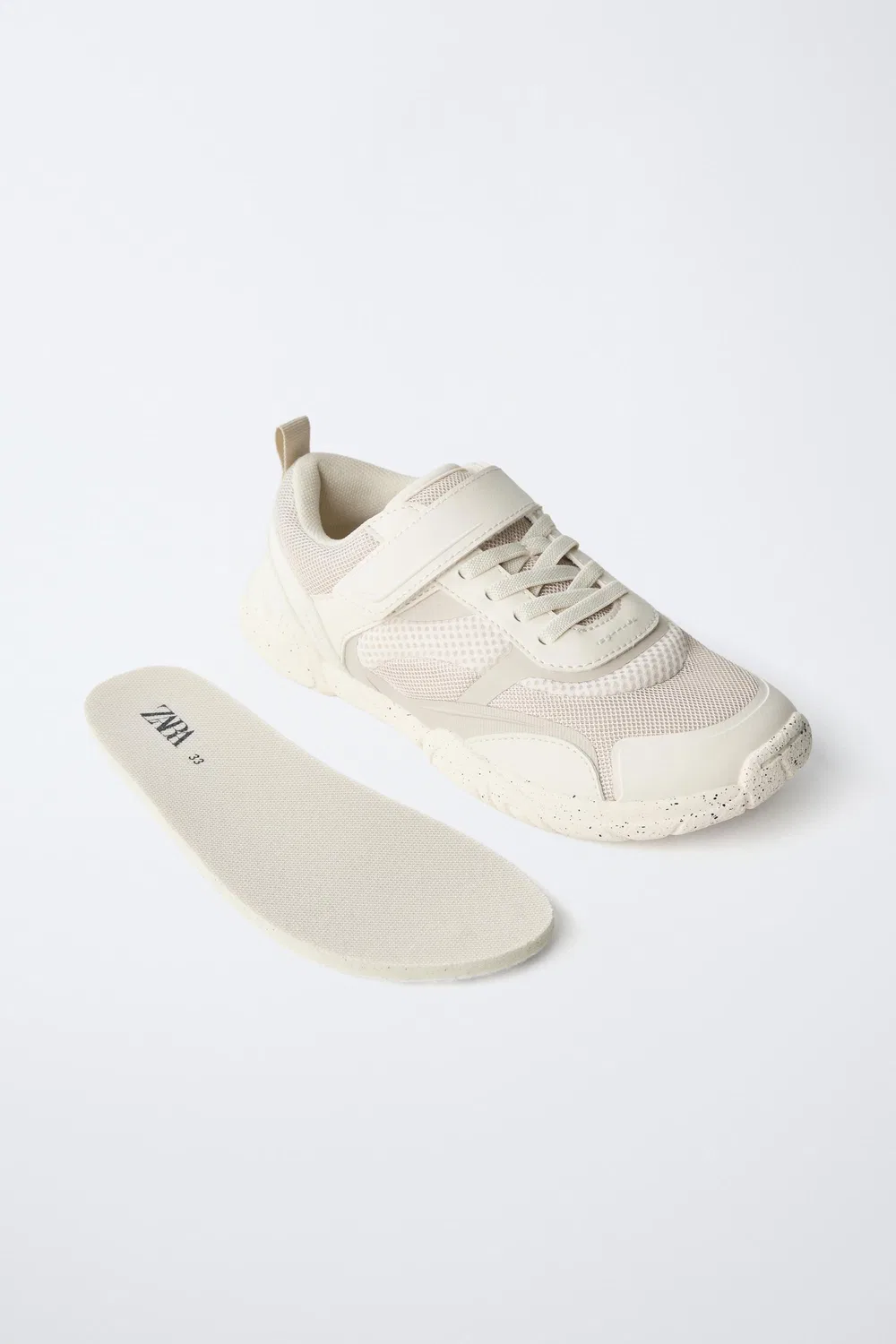 Кроссовки для ходьбы босиком ZARA, Ecru White — фото 4