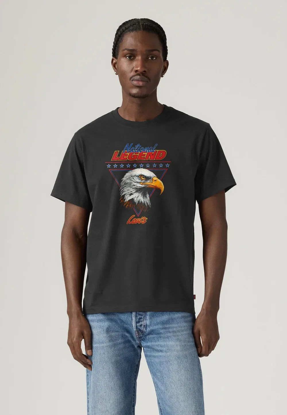 Футболка свободного кроя с принтом Levi'S, Jet Black — фото 2