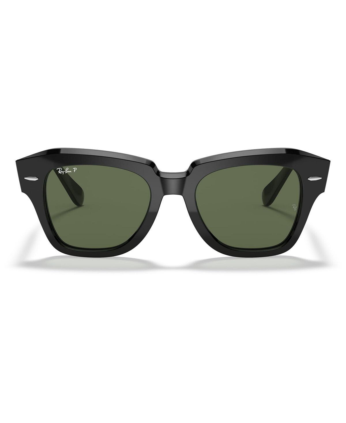 

Поляризованные солнцезащитные очки state street, rb2186 49 Ray-Ban, черный