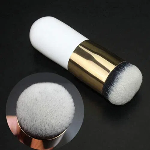 Кисть для макияжа с круглым наконечником, Pink + Silver Generic — фото 3
