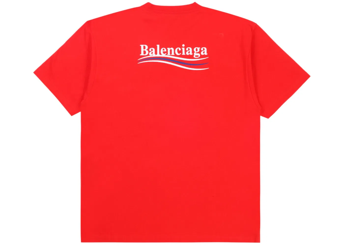 Мужская футболка с вышитым логотипом Balenciaga Political Campaign, Red