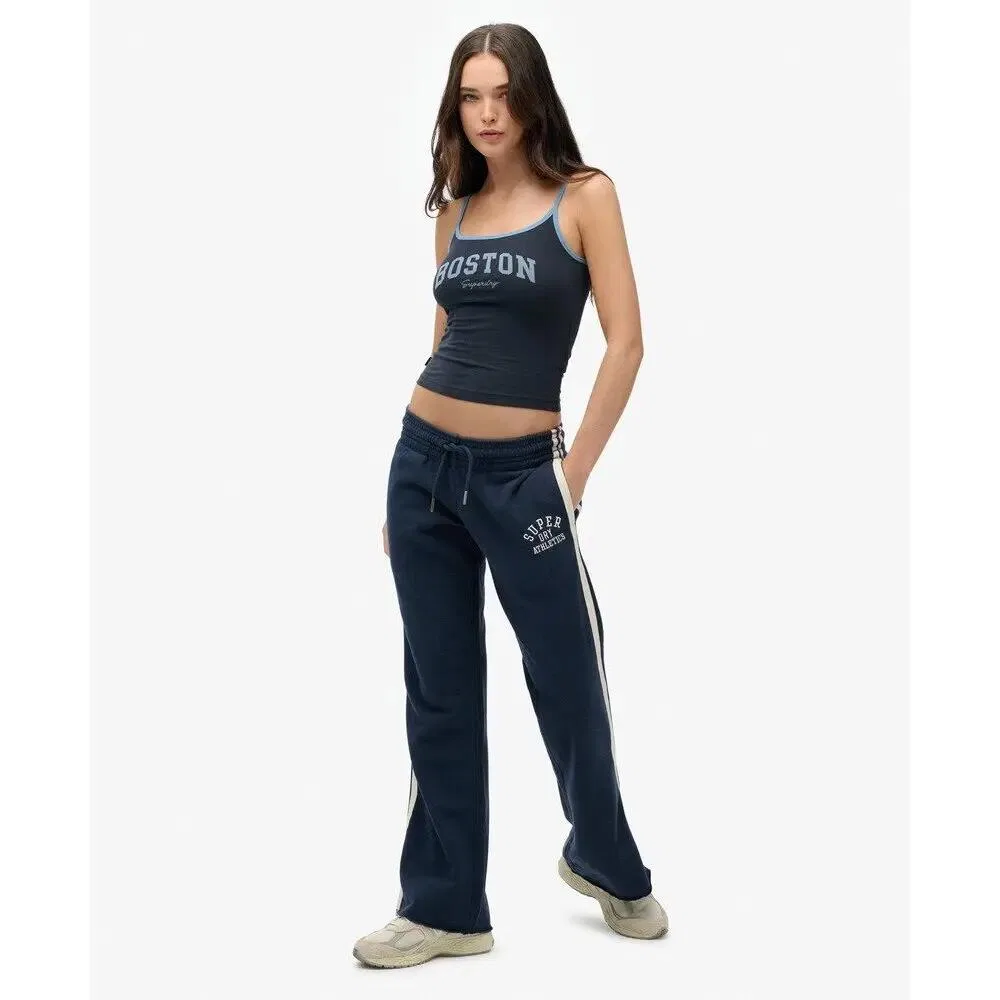 Женские спортивные брюки с принтом Athletic Essentials Superdry, BLAU — фото 4
