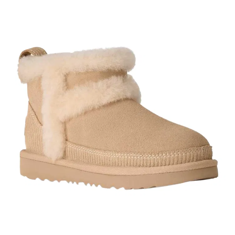 Детские зимние снежные ботинки UGG Classic Novelty, Sand Castle Brown — фото 4