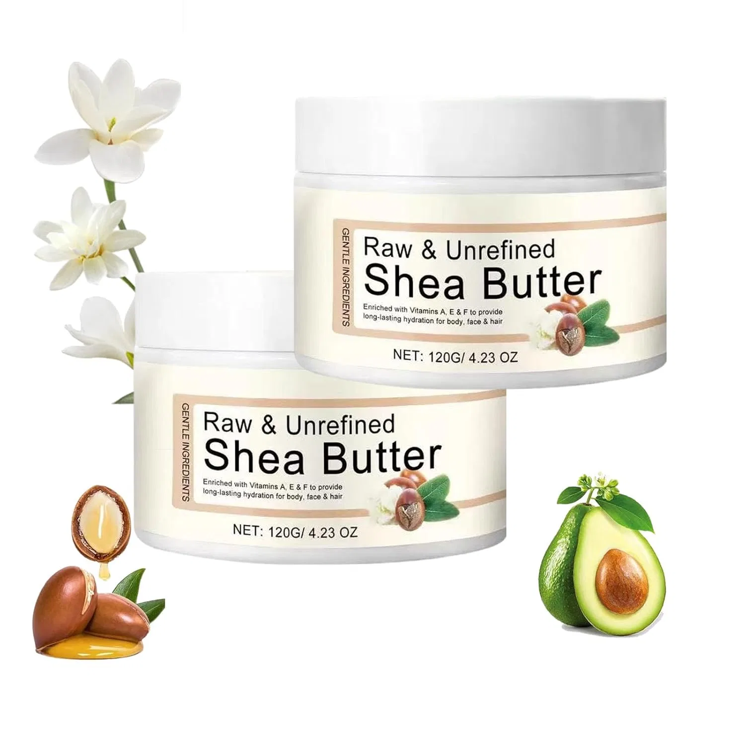 Бальзам для тела и волос Bio-Sheabutter, JIAOY, 2 шт., 120 г