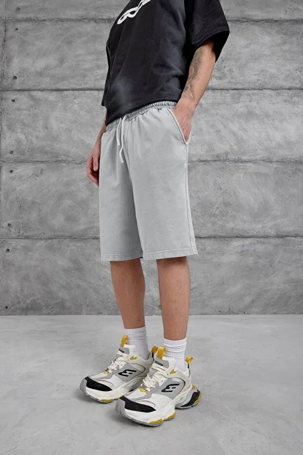 Детские шорты для мальчиков свободного кроя Oversize Nomarc, Gray — фото 4