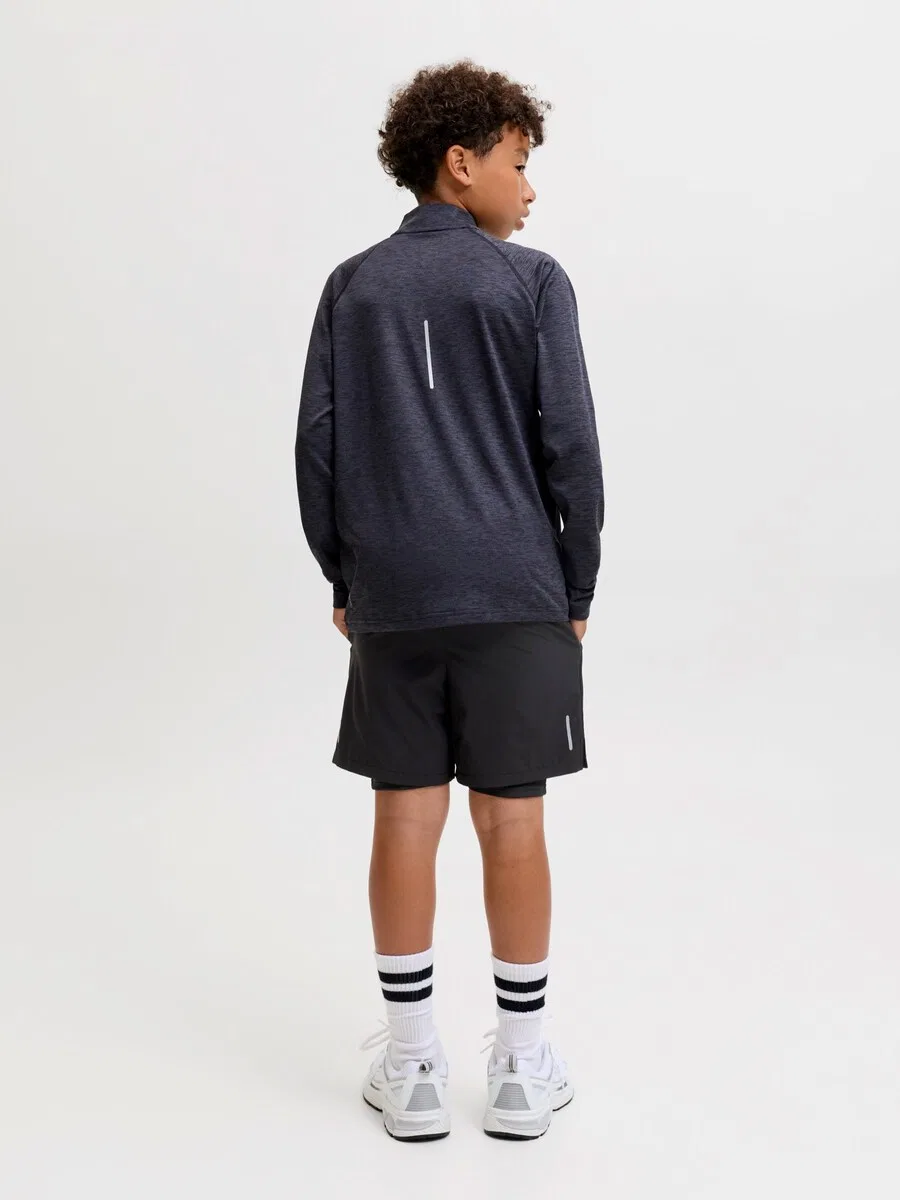Детские шорты Jack & Jones Junior Regular Pants 'JJSFLUX' черного цвета — фото 4