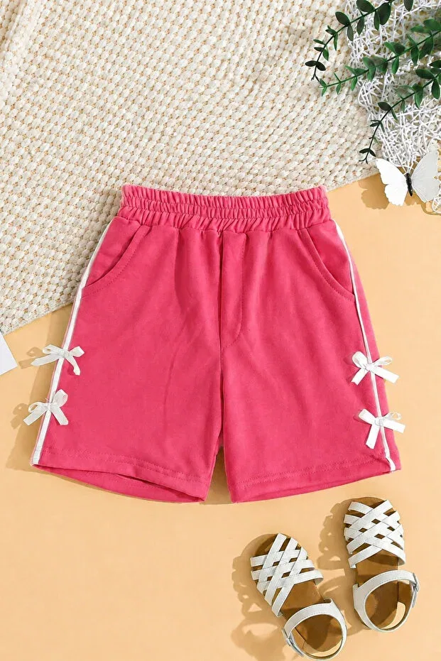 Детские шорты для девочек с принтом Esila Kids, Pink