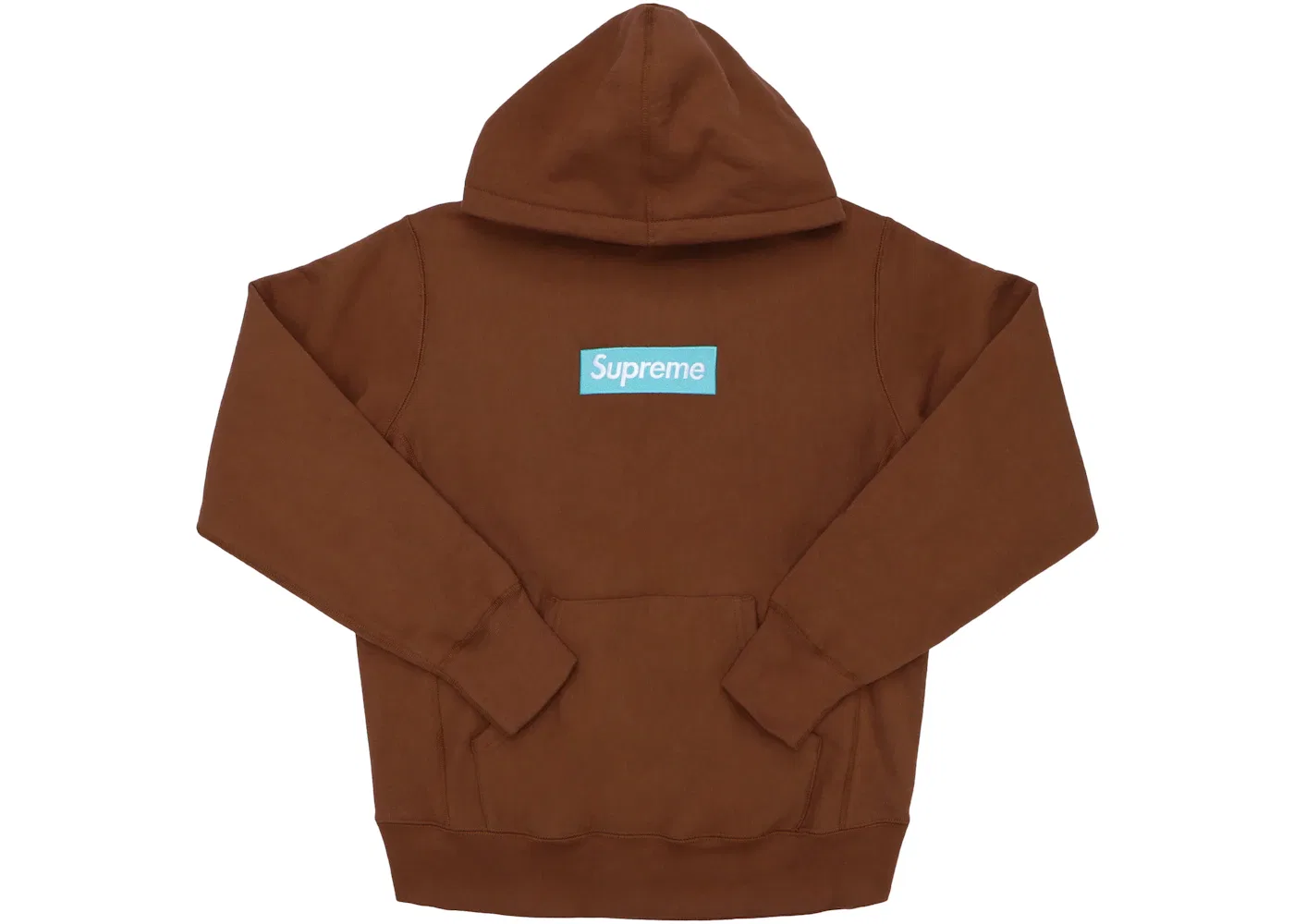Мужская худи с принтом Supreme Box Logo Hooded Sweatshirt (FW17), Rust
