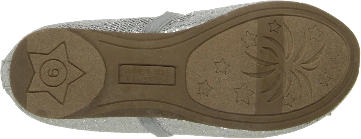 Детские балетки для девочек Kenneth Cole Reaction Copy Tap 2, Silver Shimmer — фото 4