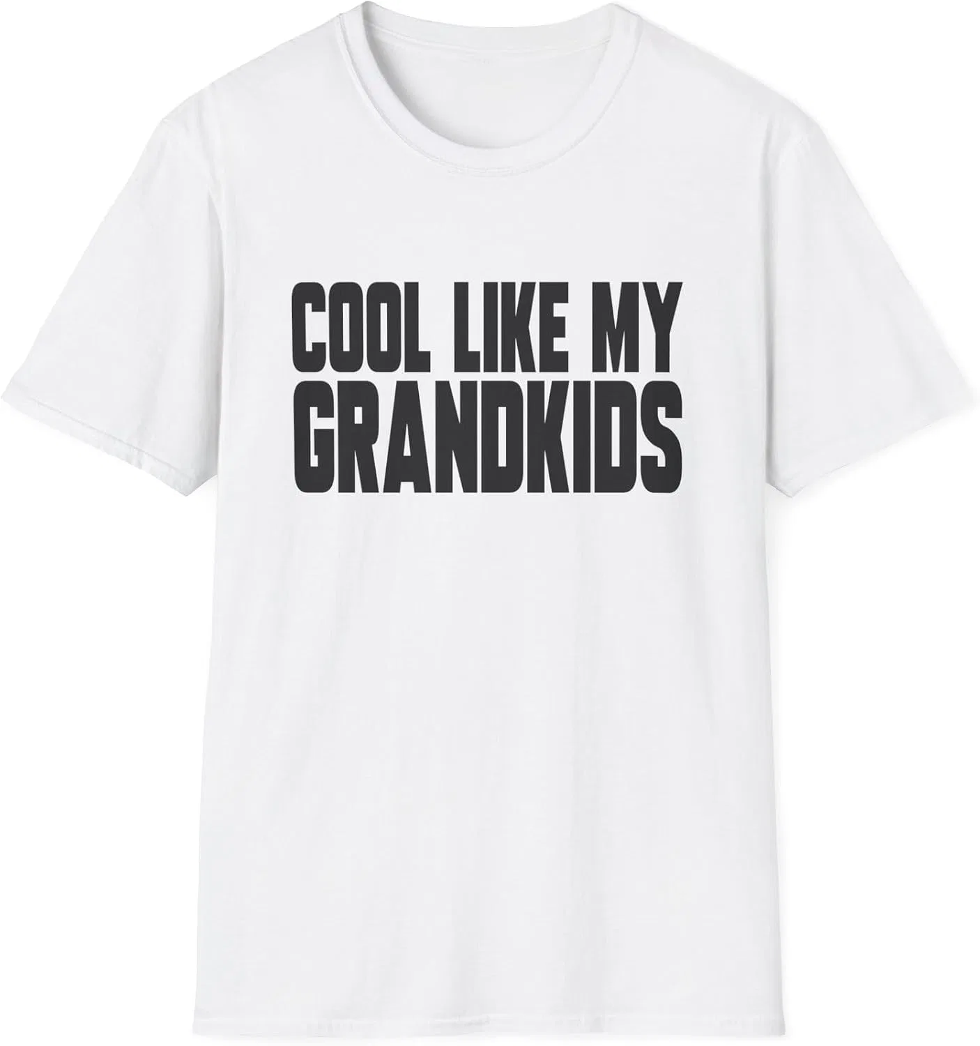 Футболка с принтом Cool Like My Grandkids Gildan 64000, White