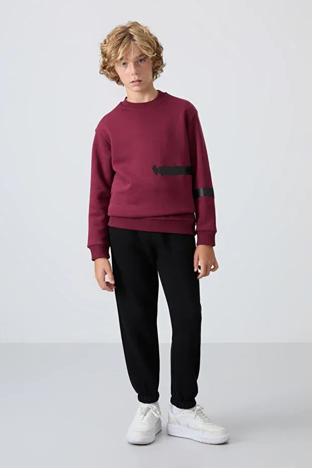 Детские спортивные штаны для мальчиков хлопковые Tommy Life, Black-Pine Green — фото 3
