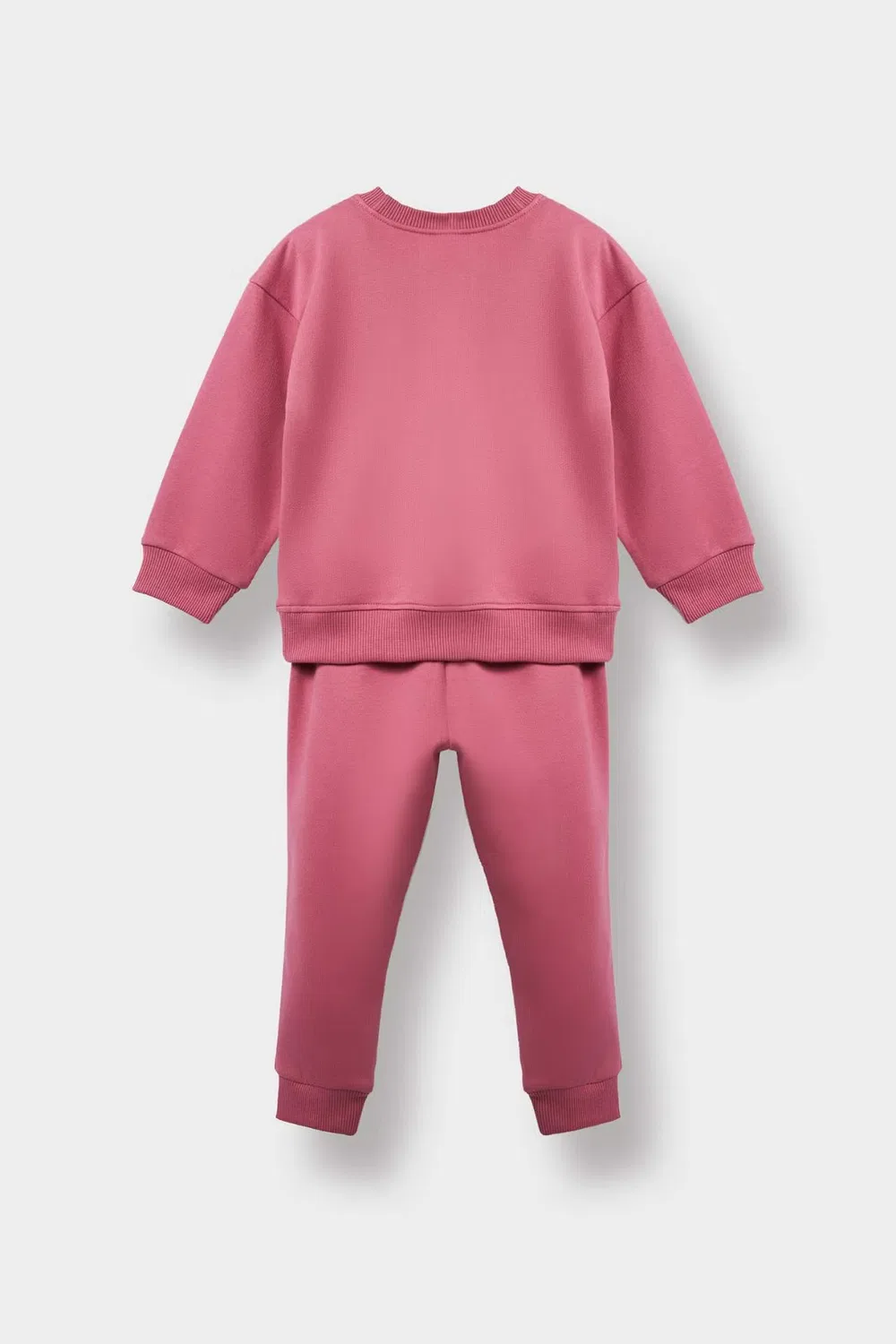 Комплект из флиса с мягкой подкладкой, модель Sweatshirt Sweatpants, Defacto, фиолетовый — фото 4