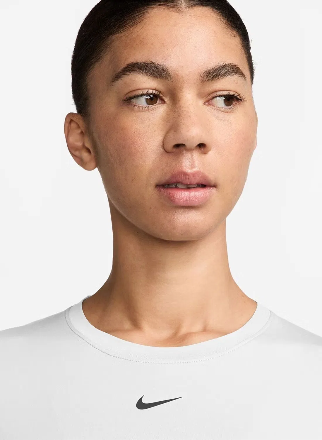 Топ с коротким рукавом классический Dri-Fit Nike, белый — фото 3