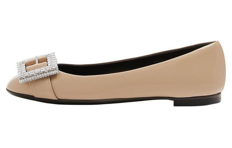 Туфли-балетки Miss Buckle женские Giuseppe Zanotti, Umber