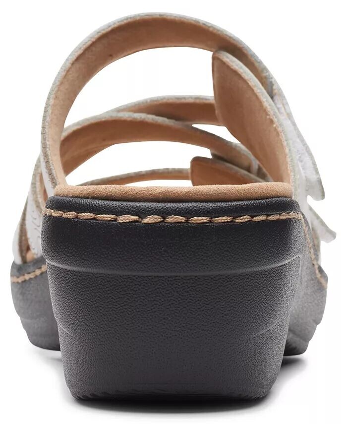 Женские сандалии без шнуровки Merliah Karli с ремешками Clarks, белый — фото 3
