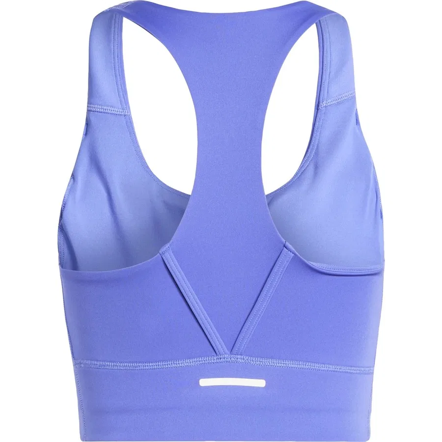 Спортивный бюстгальтер с карманами Run Pocket Medium-Support adidas, Синий — фото 4