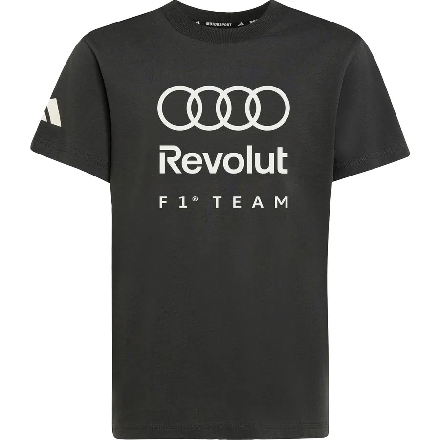 Футболка хлопковая с принтом Audi Revolut F1 Team DNA Graphic Tee adidas, Черный
