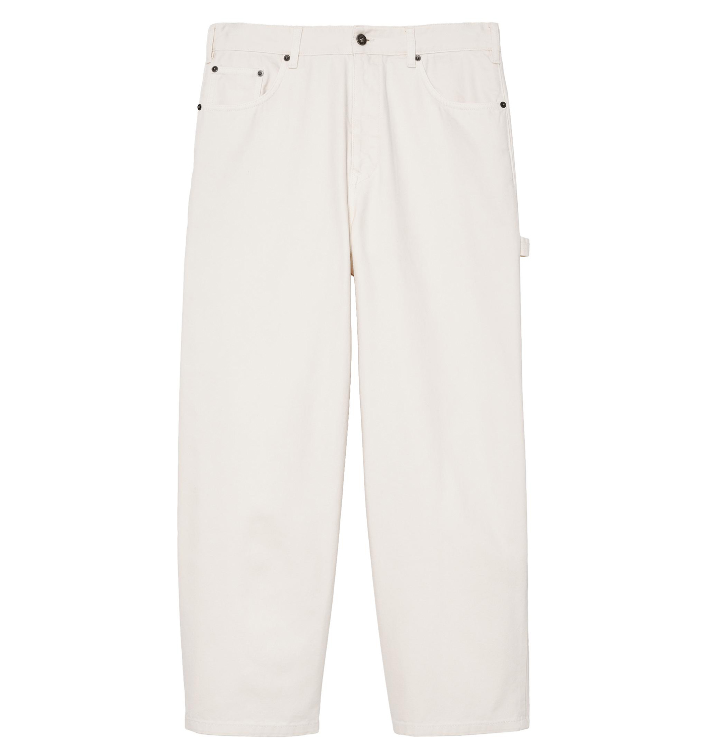 Брюки Zara Benito Antonio Collection Relaxed Fit Carpenter With Pocket, экрю — фото 3