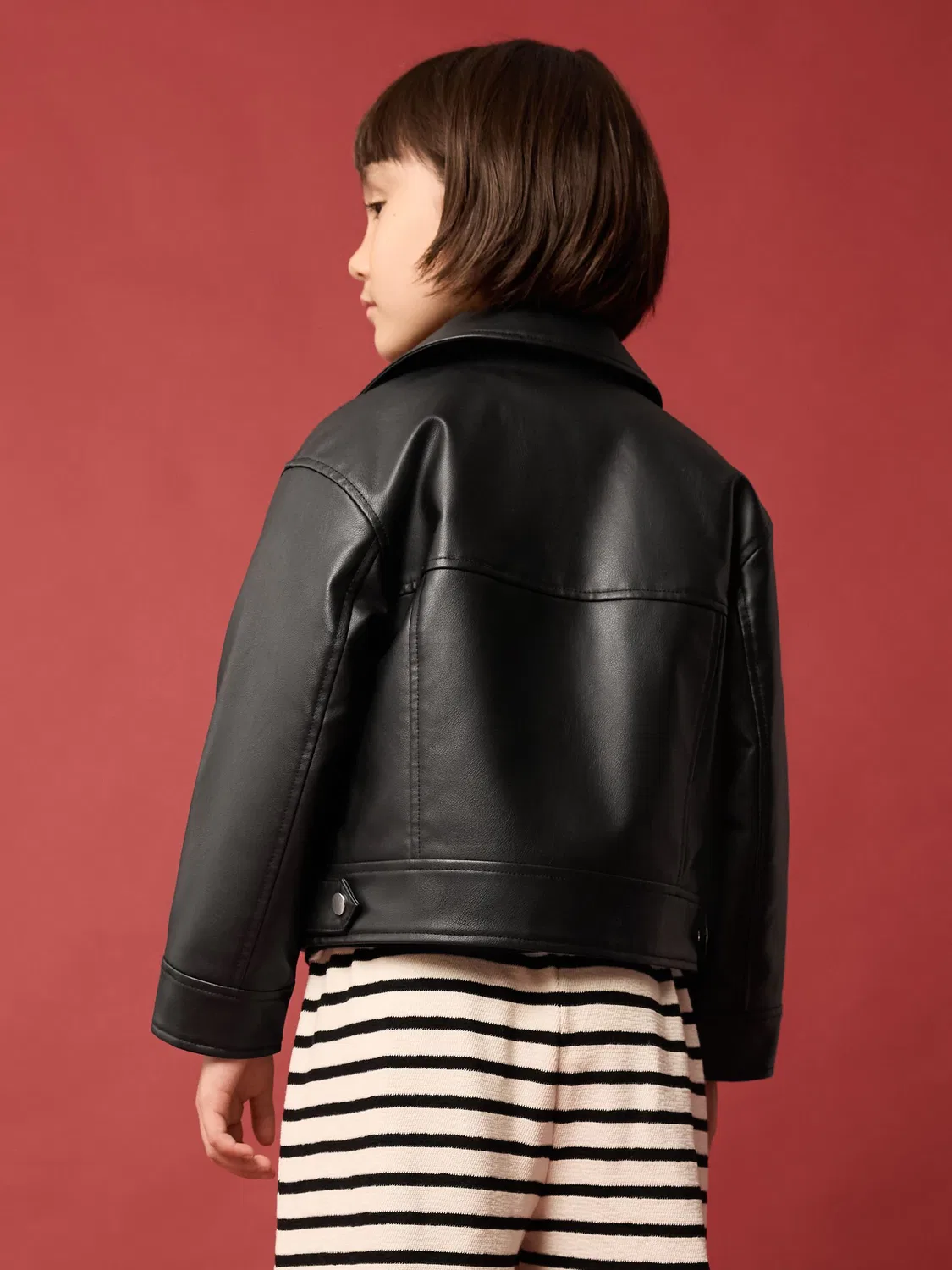 Куртка косуха Black PU Biker Jacket Next, черный — фото 3