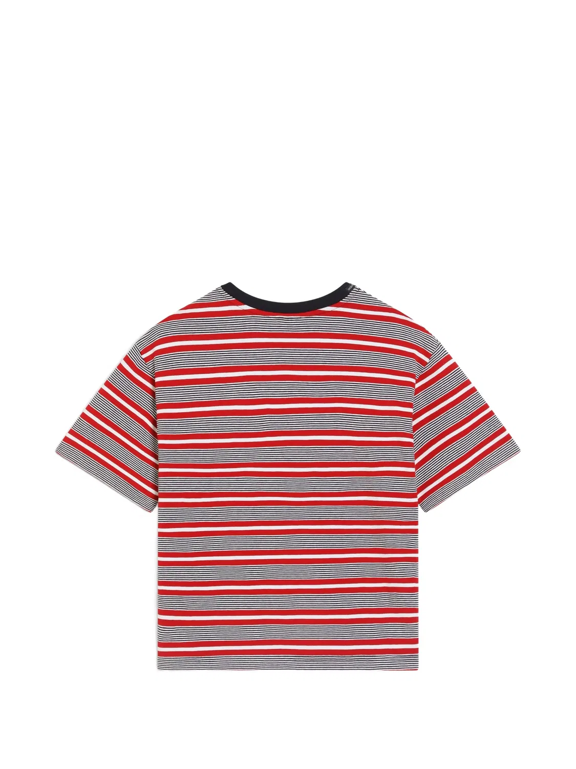 Полосатая футболка из джерси Dolce & Gabbana Kids, красный — фото 2