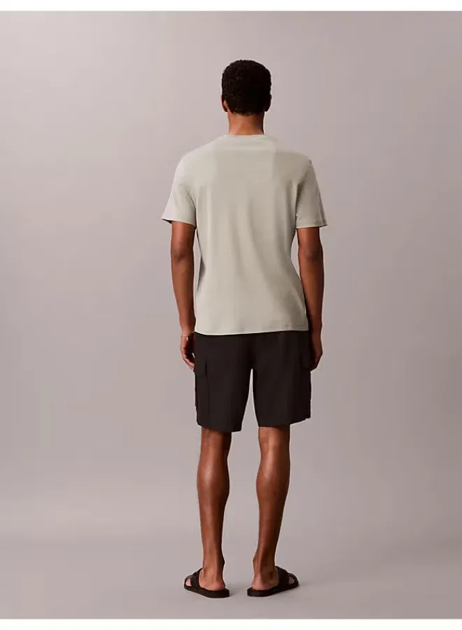 Футболка хлопковая Luxury cotton Calvin Klein, тень — фото 3
