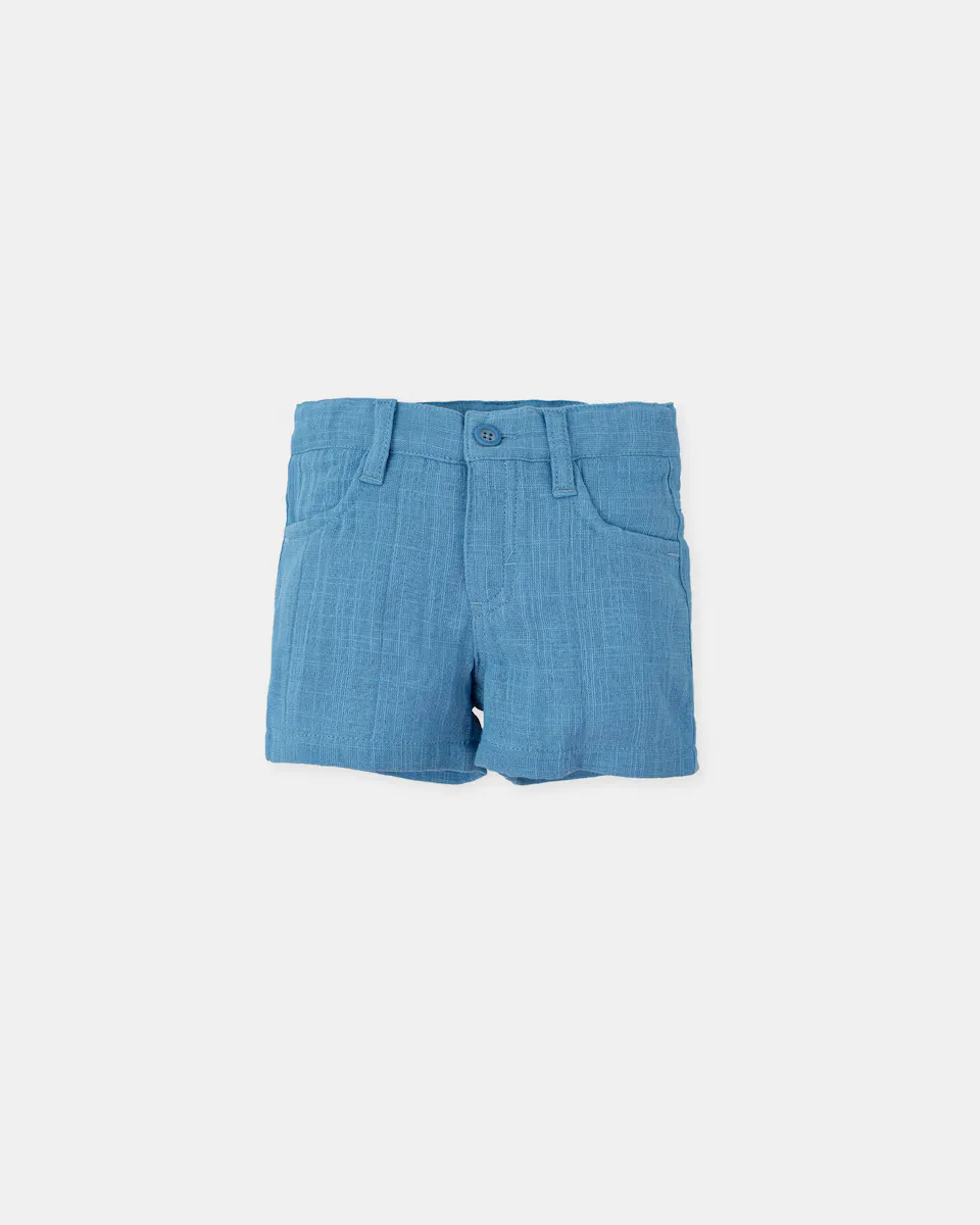 

Шорты-бермуды для мальчика, 100% хлопок, атлантического синего цвета Tutto Piccolo, синий