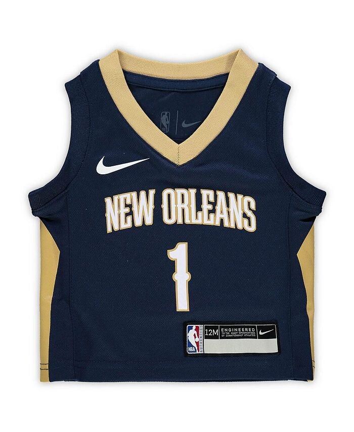 Реплика Джерси Baby Zion Williamson New Orleans Pelicans Icon Nike, синий — фото 3