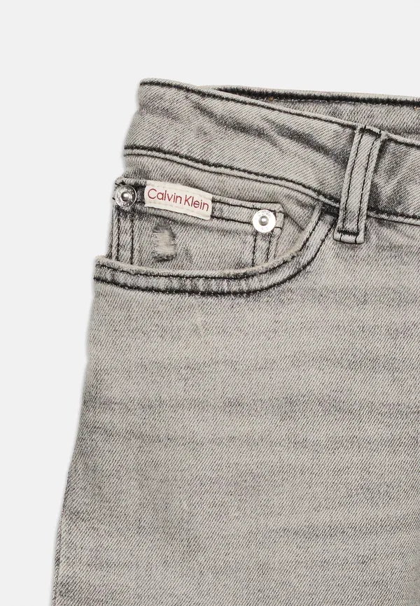Джинсы свободного кроя с преувеличенно высокой посадкой Calvin Klein Jeans, серый — фото 4