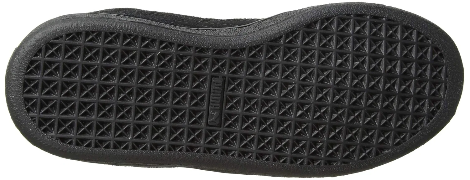 Детские кроссовки для мальчиков с замшей PUMA Suede Classic Kids, Black PUMA Silver — фото 4