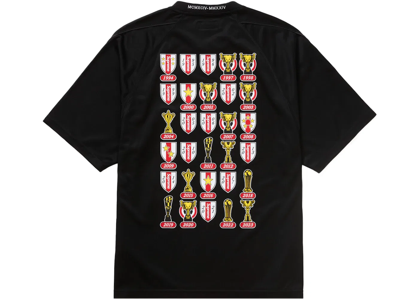 Мужская футбольная джерси с жаккардовым узором Supreme, Black — фото 2