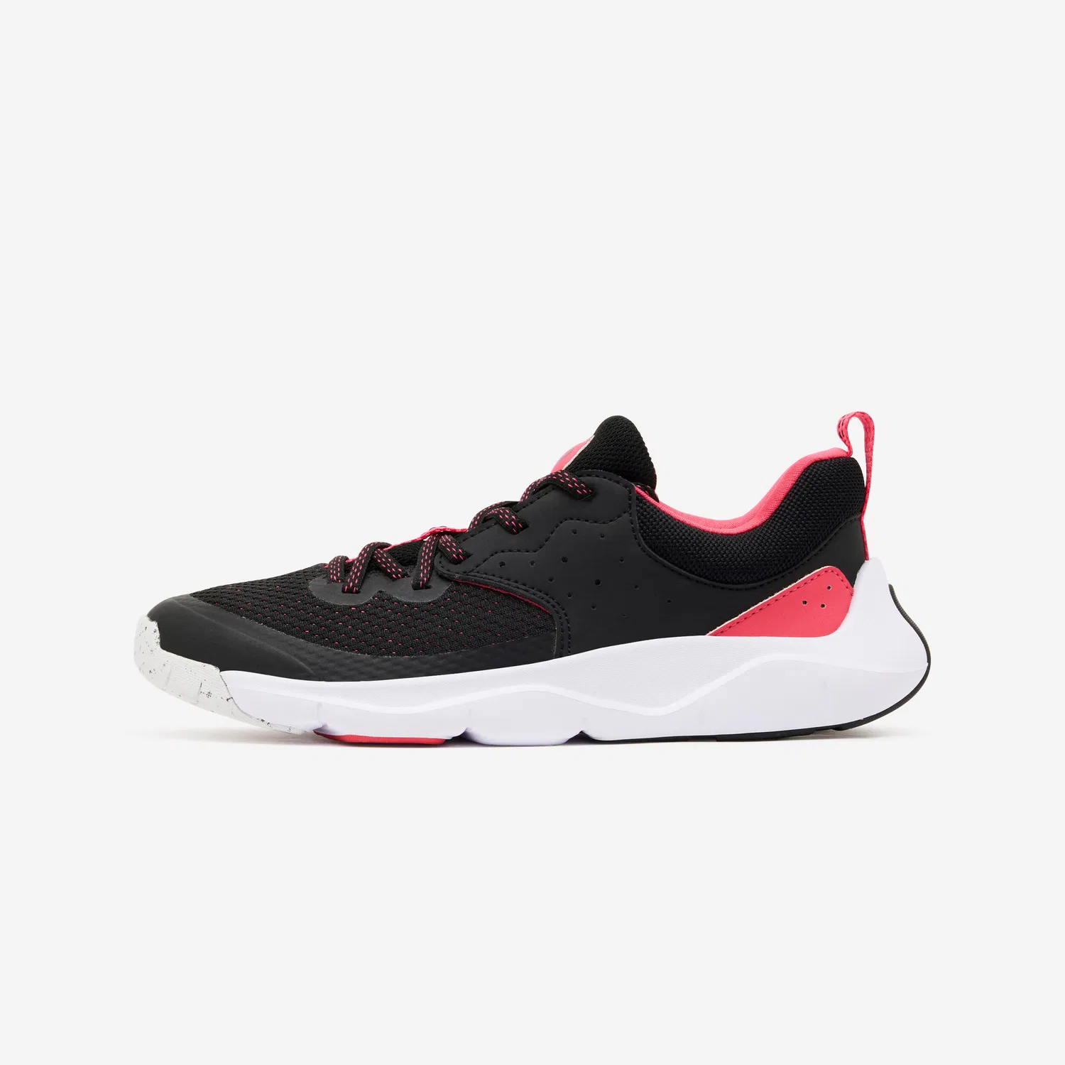 Детские легкие кроссовки Playful Fast Decathlon, Rauchschwarz Karminrosa