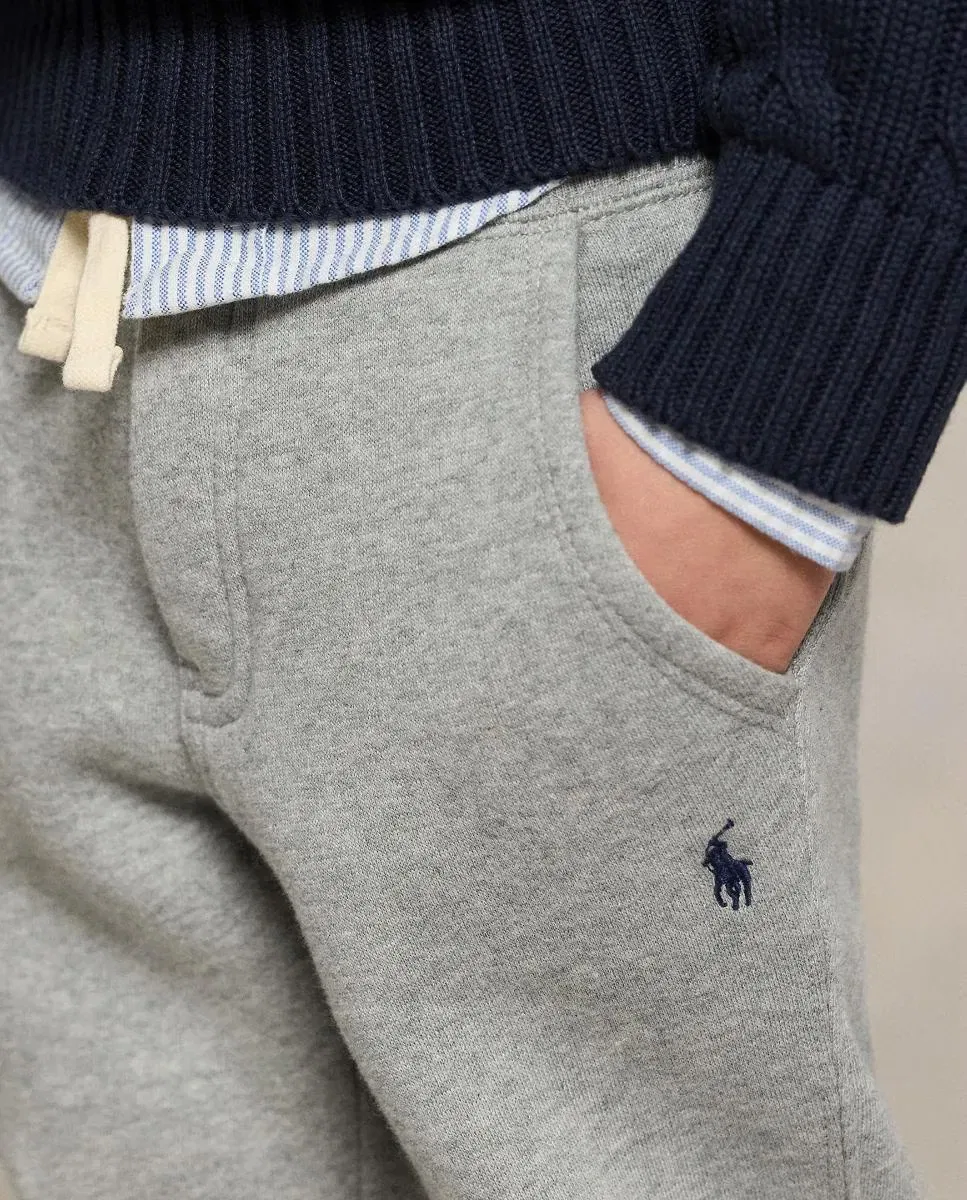 Детские спортивные штаны для мальчиков из флиса Polo Ralph Lauren, Gris Claro — фото 3