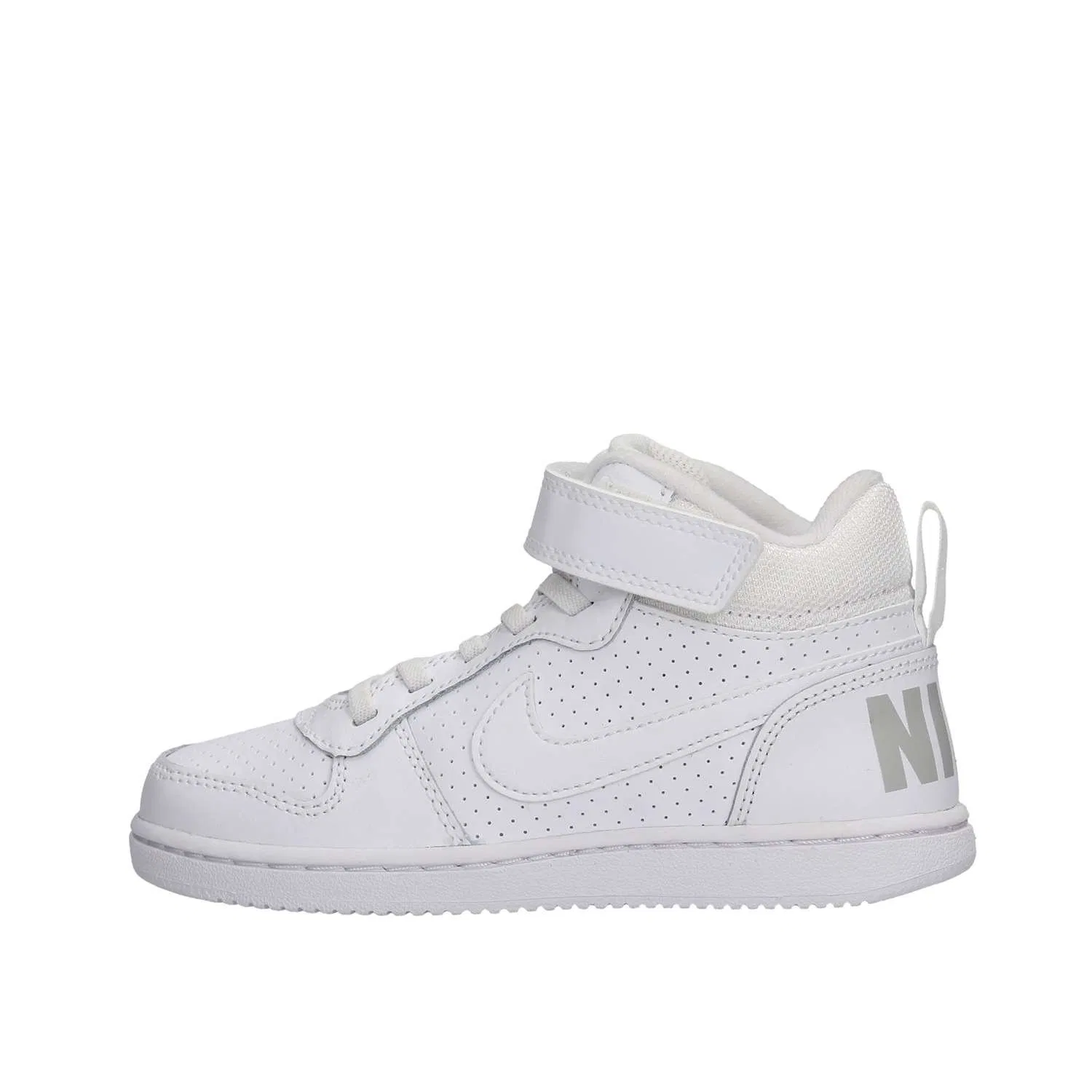 Детские баскетбольные кроссовки для мальчиков NIKE Court Borough Mid, White — фото 2