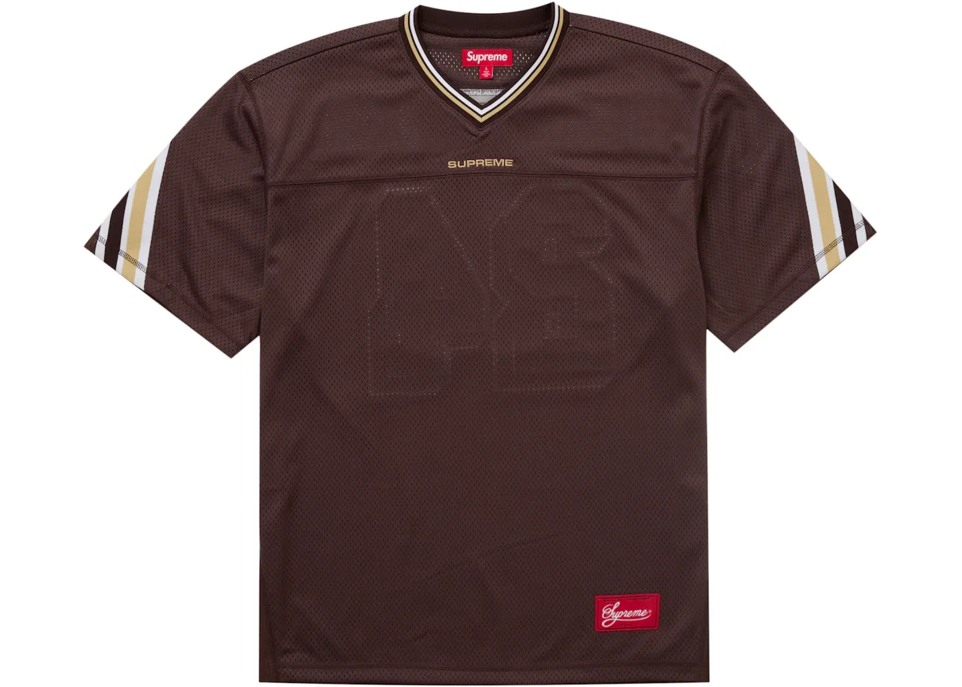 Мужская футболка с воротником-поло Supreme Jersey, Brown — фото 2