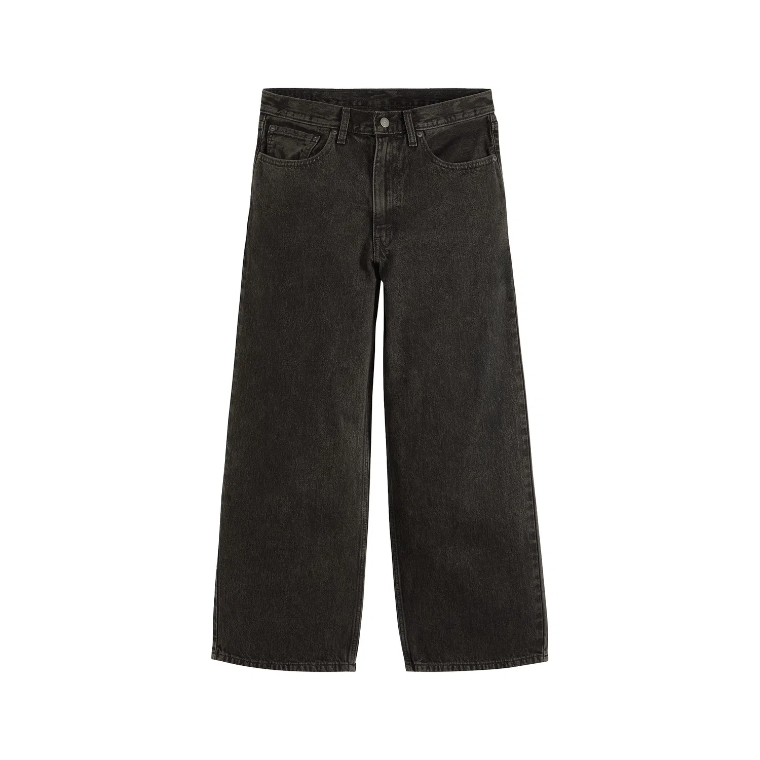 Джинсы прямого кроя, средней посадки, Levis, Washed Black