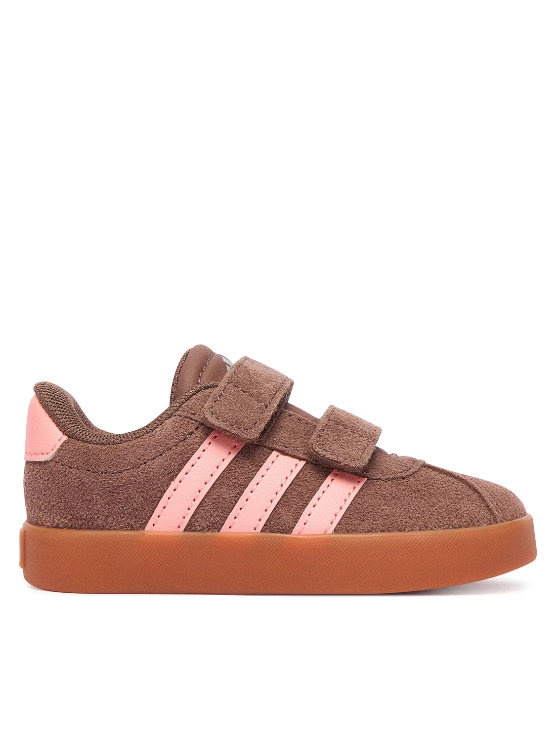 Кроссовки для девочки Vl Court Shoes Adidas, коричневый