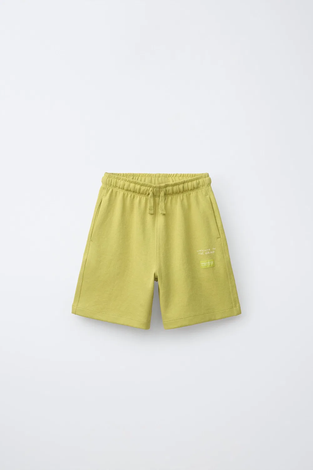 Комплект из футболки и шорт-бермуд из хлопка ZARA, Pistachio — фото 4