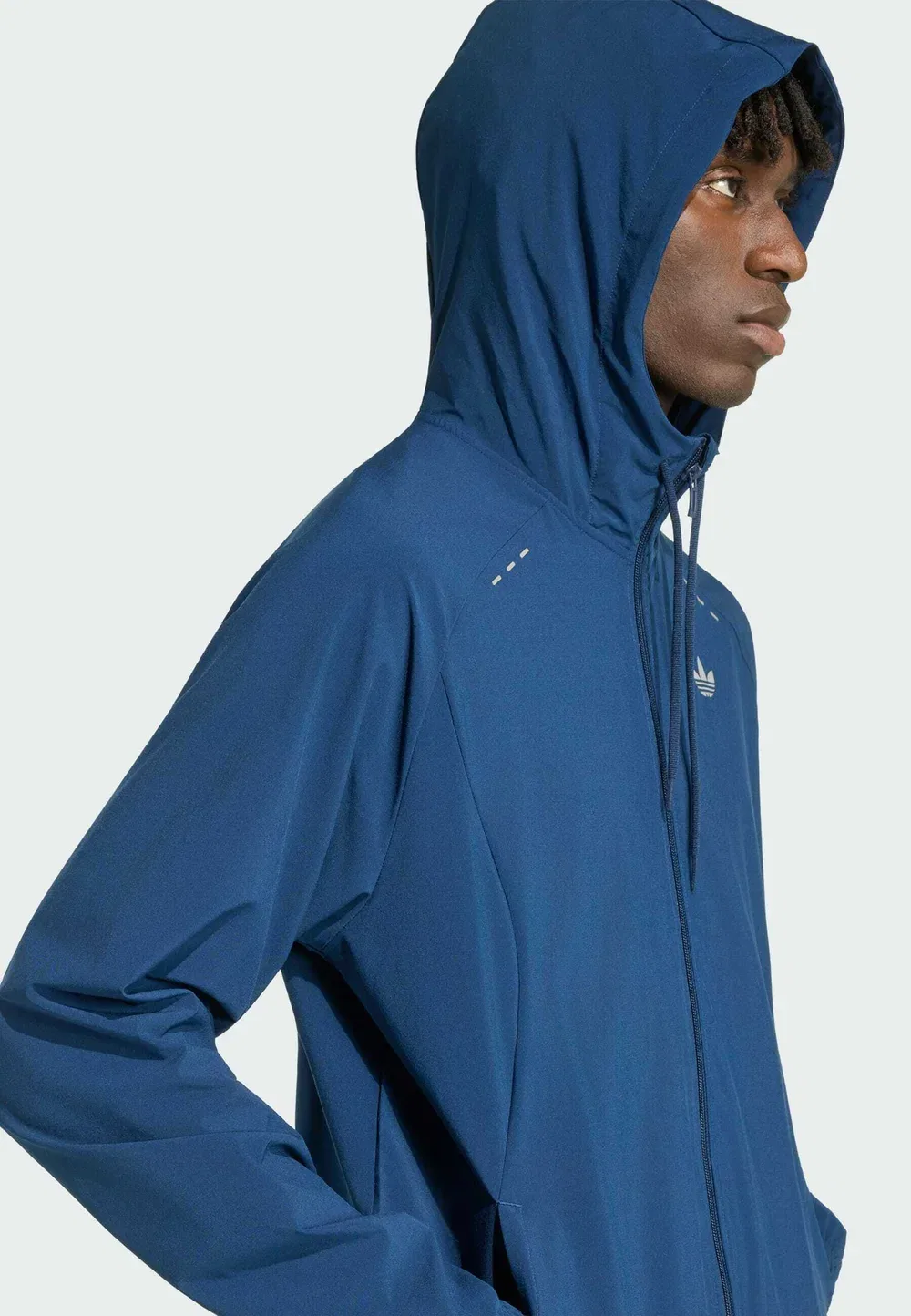 Tech ess tt - тренировочная куртка Adidas Originals, Night Indigo — фото 4