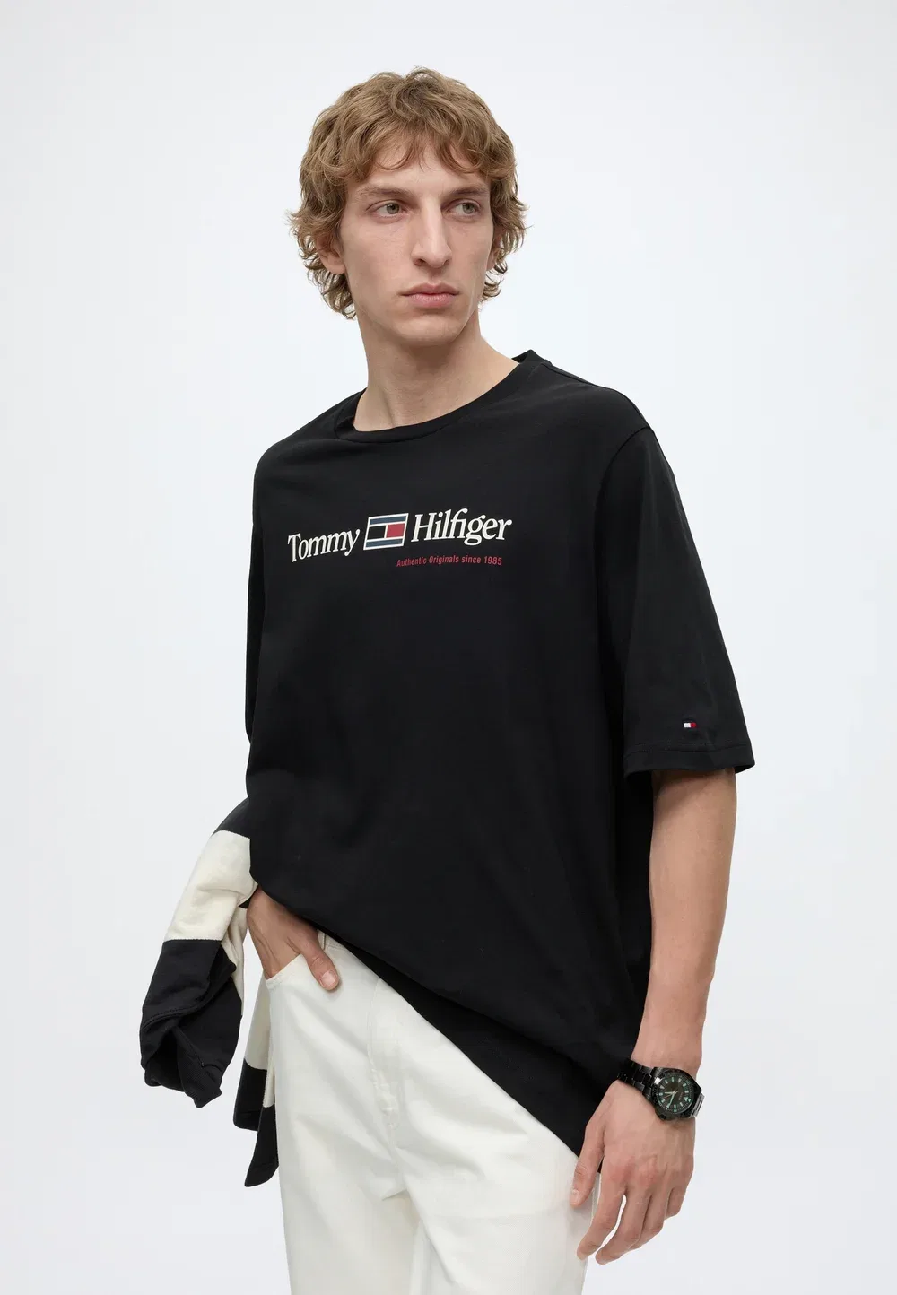 Футболка с графическим принтом - футболка с принтом Tommy Hilfiger, Black — фото 4