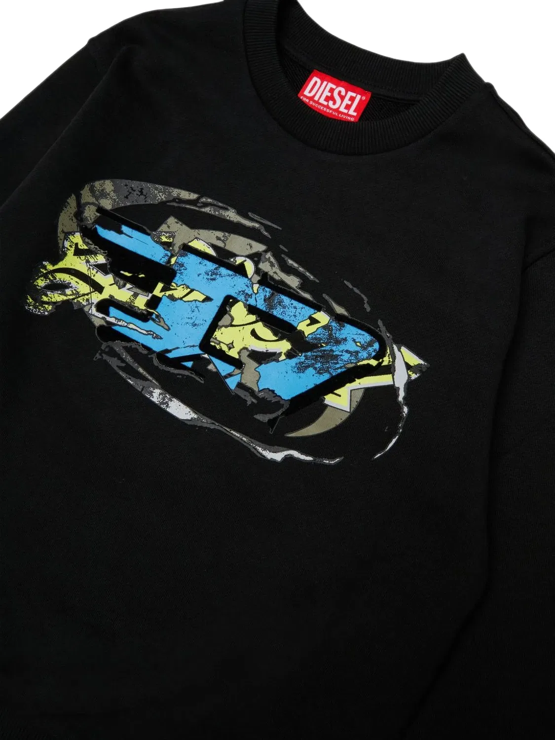 Черные свитера Diesel Diesel Kids, черный — фото 3