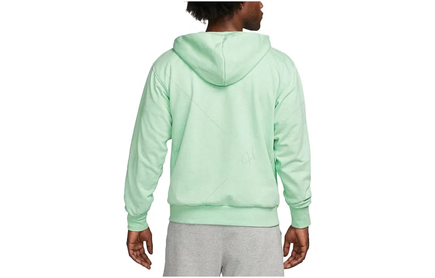 Худи баскетбольное с длинным рукавом Dri-Fit Standard Issue Nike, мятный — фото 2