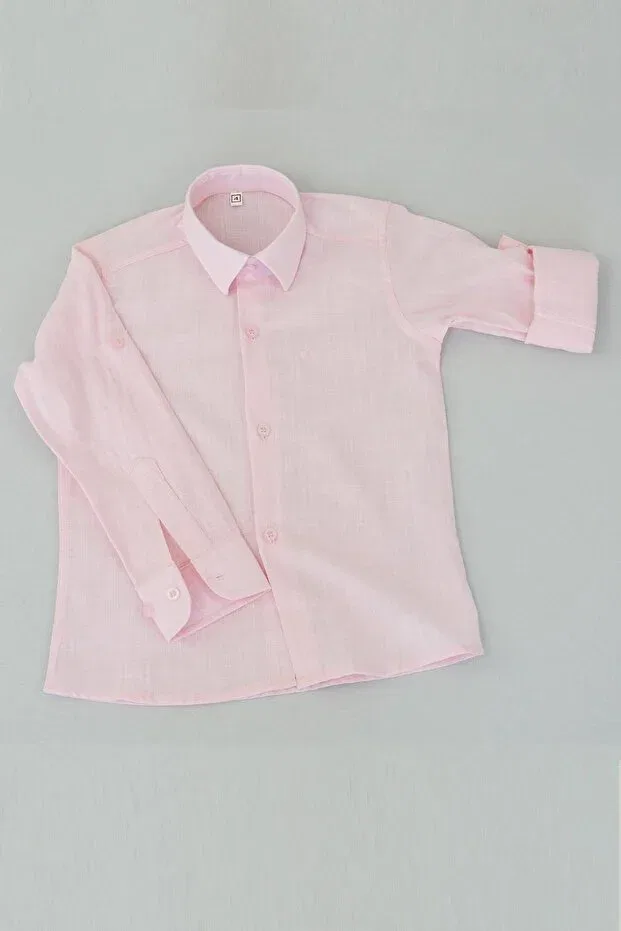 Детская рубашка для мальчиков с длинным рукавом Aslı Türkoğlu, Light Pink