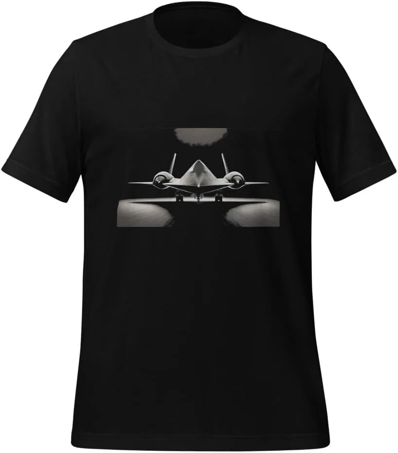 Мужская футболка с принтом SR-71 Blackbird 3001, Black