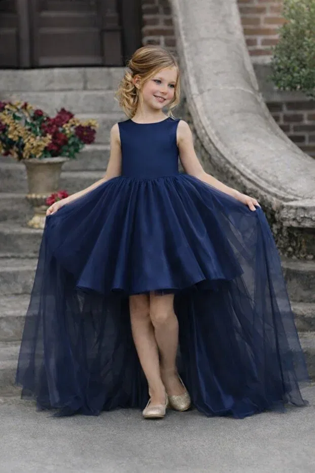 Детское платье для девочек без рукавов Party Suneh, Navy Blue