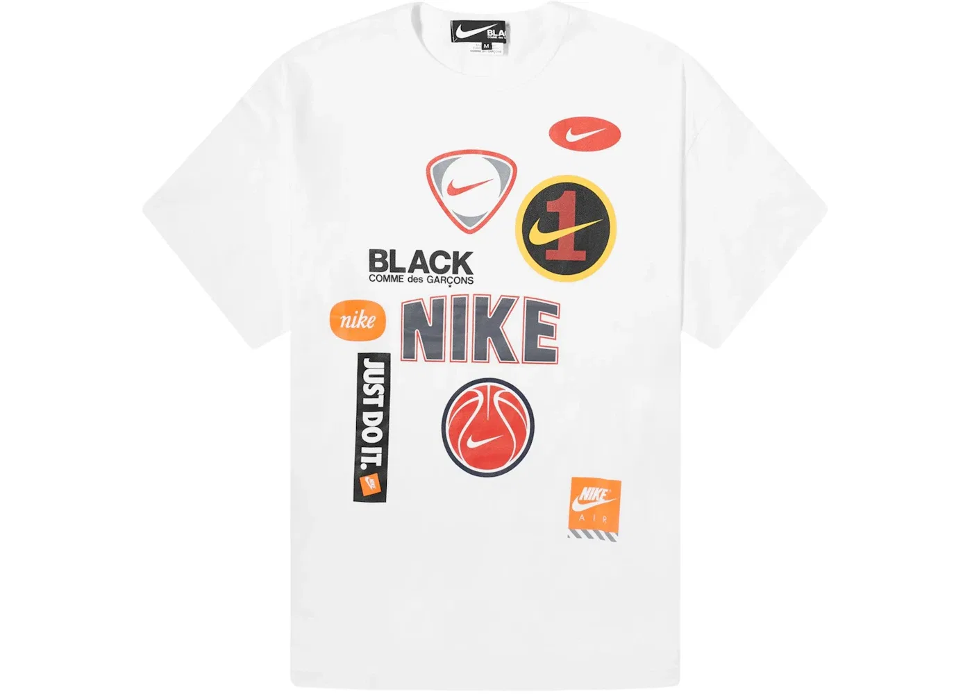 Мужская футболка с принтом Nike x Comme des Garcons, White