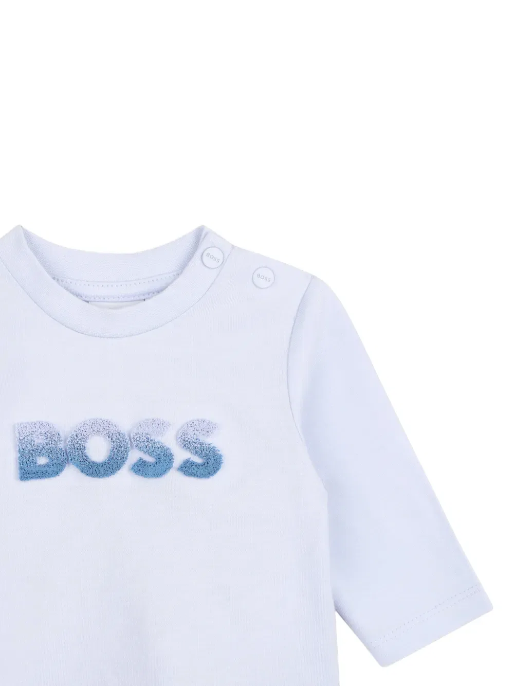 Футболка с длинным рукавом BOSS Kidswear, белый — фото 3
