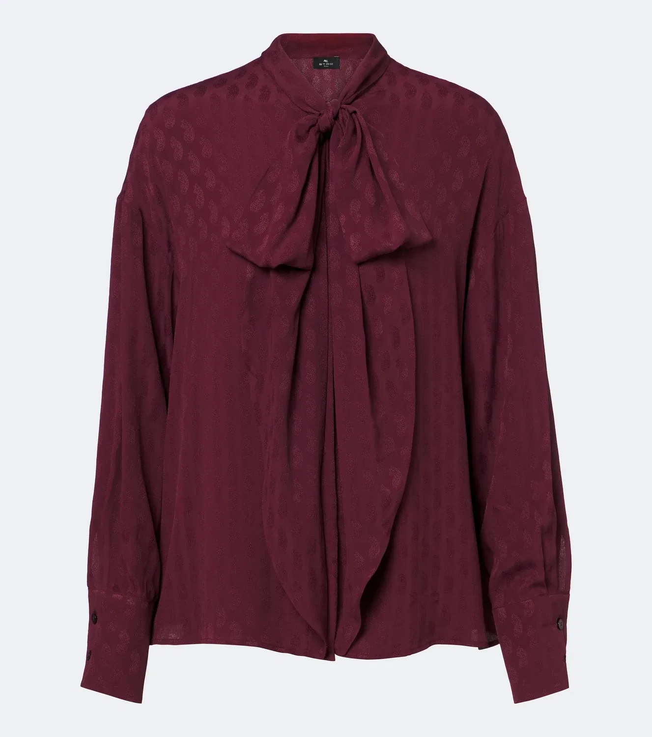 Блуза с бантом Etro, бордовый