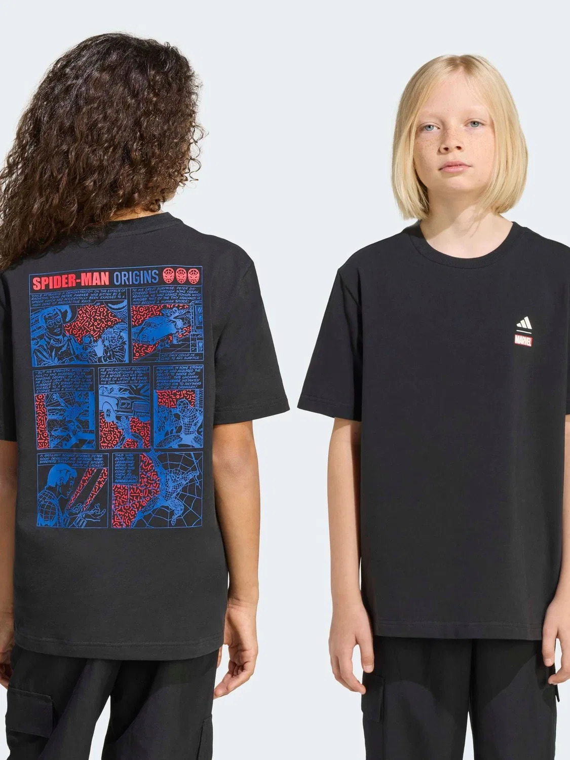 Футболка с принтом Marvel Spider-Man adidas, черный — фото 4